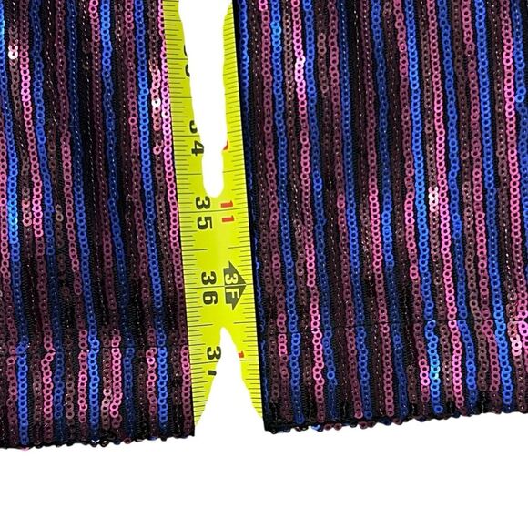 Trina Turk JuJu Sequin Dress Black Multi M Glam Party Cocktail Event Maximalist - Picture 7 of 10